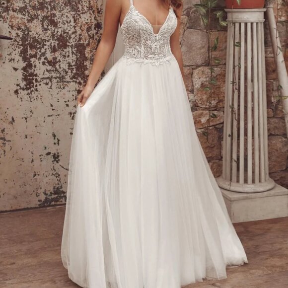Justin Alexander 88151 Wedding Gown Dress (Size 8) - Picture 1 of 1